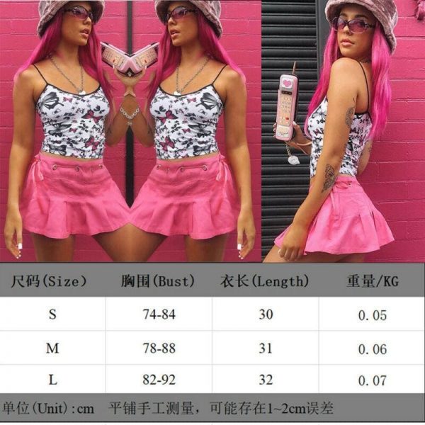 The Best Butterfly Pattern Women Sleeveless Bustier Crop Top Tube Tank Vest Camisole Ladies Summer Fashion Stylish Tops Online - Takalr