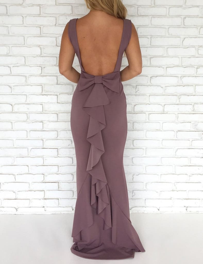 Women Ladies Formal Backless Long Dress Party Ball Prom Gown Wedding Bridesmaid Sleeveless O-Neck Long Maxi Dress