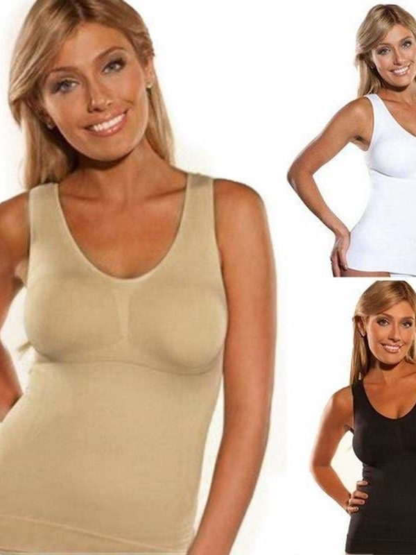 The Best Cami Shaper by Genie Sport long vest Women running Tank Top Underwear Online - Takalr