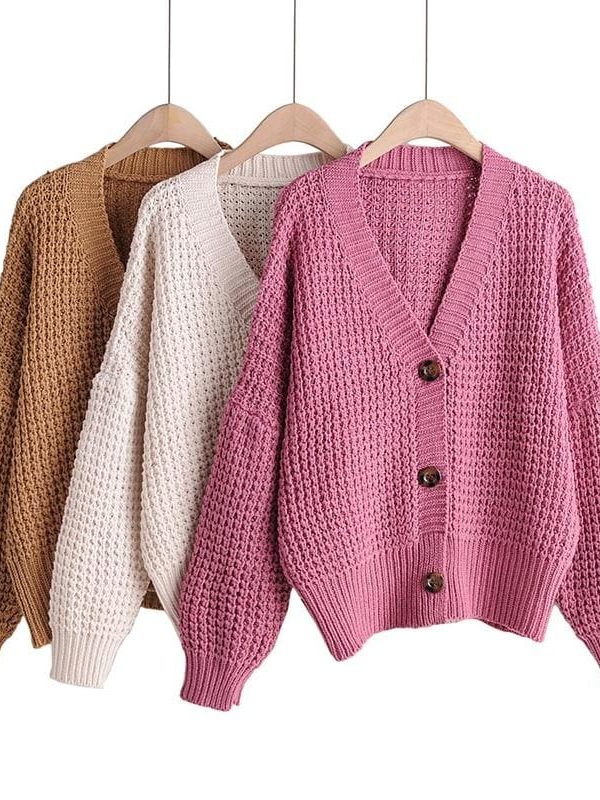 The Best Cardigan Sweater Women Clothes knitted fall Sweaters Online - Takalr