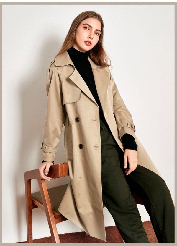 The Best Casual Loose Coat Women's Tie Windbreaker Jacket Online - Takalr