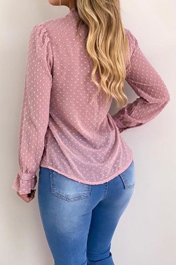 The Best Chiffon Blouses Women 2019 Autumn Fashion Long Sleeve V-neck  Blouse Online - Takalr