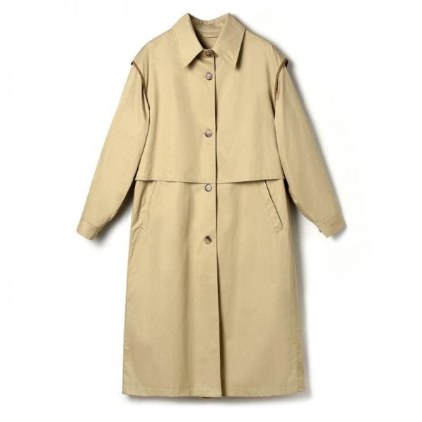 The Best Cotton British Style Casual Style Long Trench Coat Ladies Jacket Online - Takalr