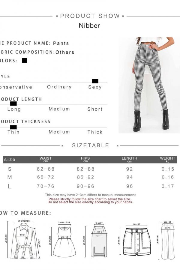 The Best Cotton Comfortable Women Plaid Pants Side Stripe Casual Elastic Pants Online - Takalr