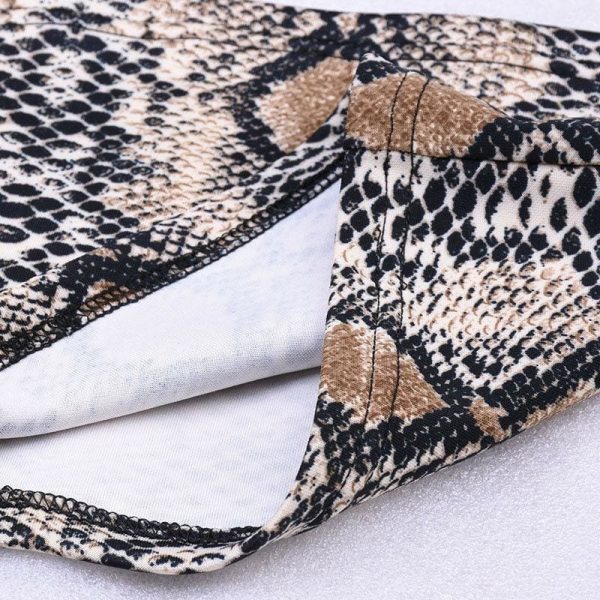 The Best Crop Top Women Strapless Boob Tube Ladies Stretch Bandeau Bra Crop Tops Fashion Party Shirt Snake Skin Printed Online - Takalr