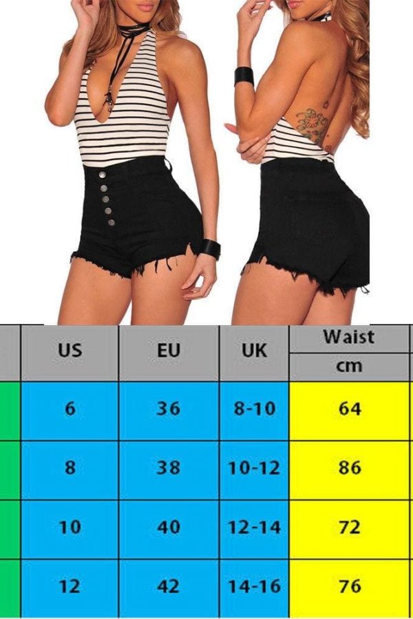 The Best Denim Shorts Women Summer Tassel High Waist Ladies Summer Sexy Bottoms Short Jeans Solid Casual Button Shorts Online - Takalr