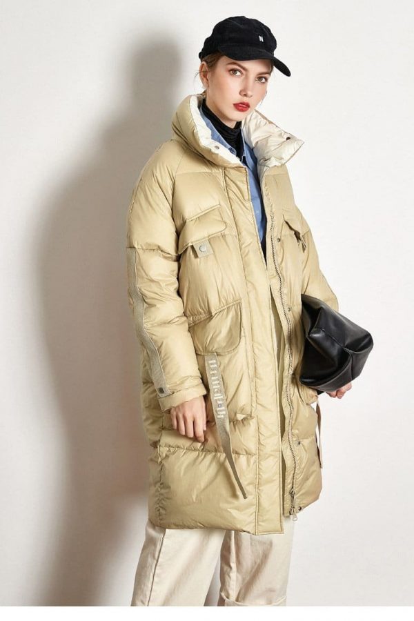 The Best Down Jacket Thick Long White Duck Down Jacket Online - Takalr