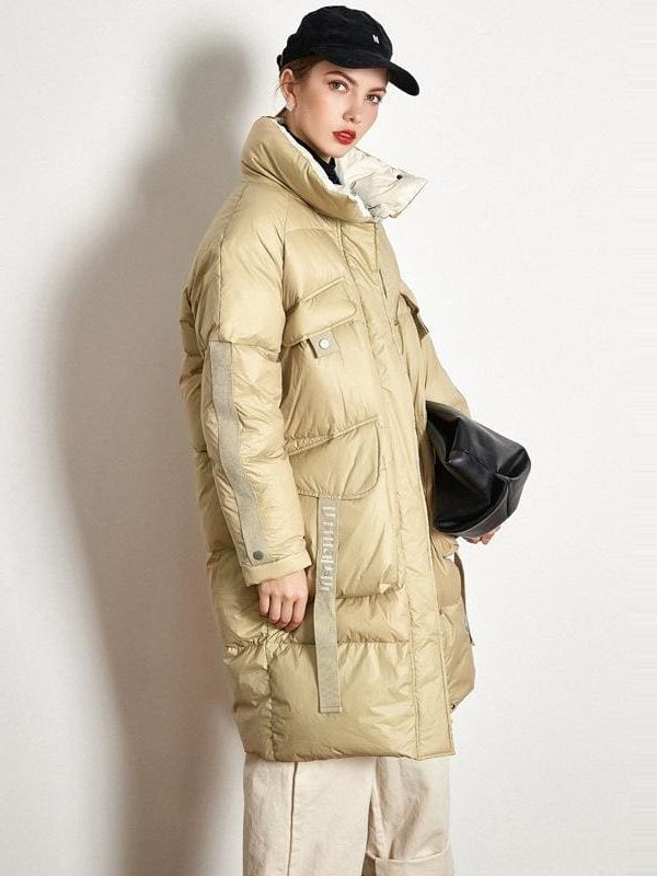 The Best Down Jacket Thick Long White Duck Down Jacket Online - Takalr