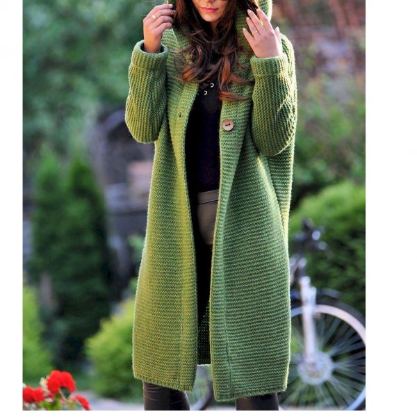 Casual Solid Color Long-Sleeve Knitting Coats - Takalr