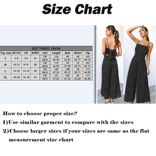 The Best Elegant Sexy Jumpsuits Women Sleeveless Polka Dots Loose Trousers Wide Leg Pants Rompers Online - Takalr