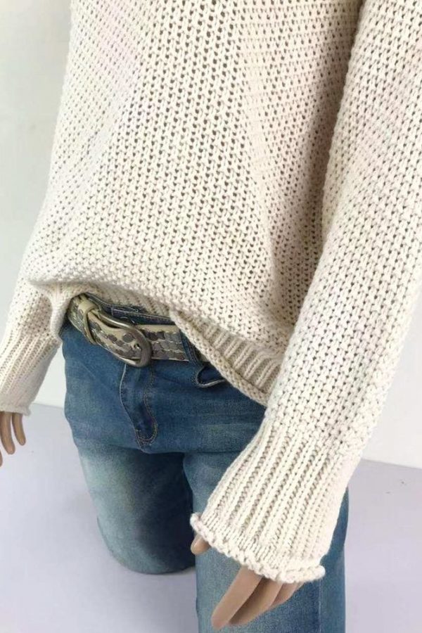 The Best Elegant Sweater Pullovers Women Autumn Winter Warm Lose Pullovers Online - Takalr