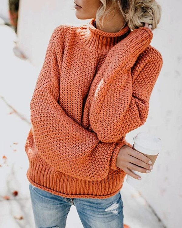 The Best Elegant Sweater Pullovers Women Autumn Winter Warm Lose Pullovers Online - Takalr