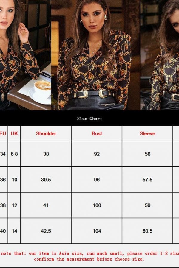 The Best Elegant Women Boho Floral Print Top Casual Loose V-Neck Blouse Fashion OL Ladies Long Sleeve Beach Shirts Online - Takalr