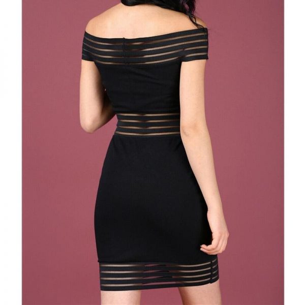 The Best Elegant Women Summer Off Shoulder Bandage Bodycon Party Short Dress Online - Takalr