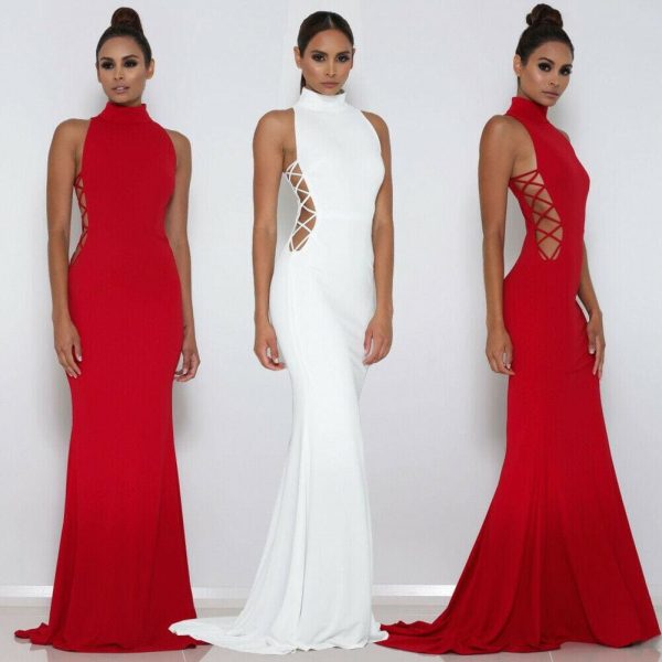 The Best Elegant Women's Sexy Convertible Multi Way Wrap Bodycon Bridesmaid Formal Long Dress Online - Takalr