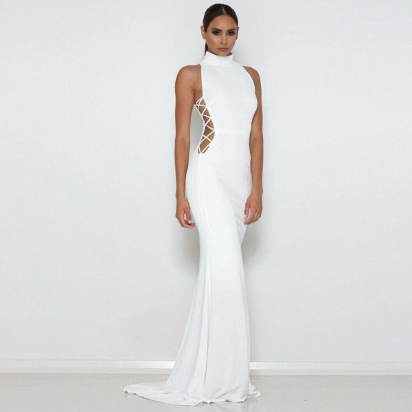 The Best Elegant Women's Sexy Convertible Multi Way Wrap Bodycon Bridesmaid Formal Long Dress Online - Takalr