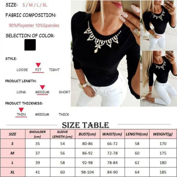 The Best Fashion Autumn Basic Bottoming Shirt Women Casual Long Sleeve O Neck Pullover Tee Shirt Blouse Jumper Tops Online - Takalr