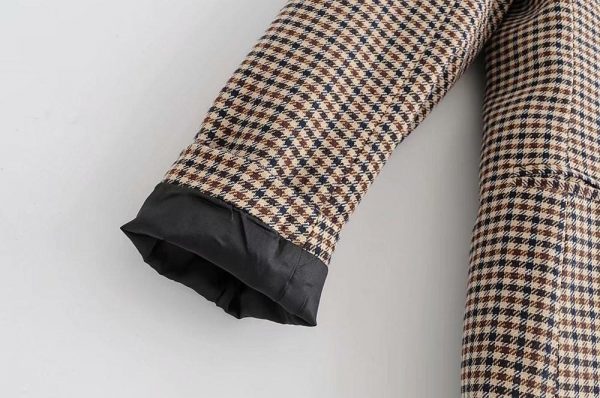 The Best Fashion Autumn Women Plaid Blazers Work Office Lady Blazer Coat Online - Takalr