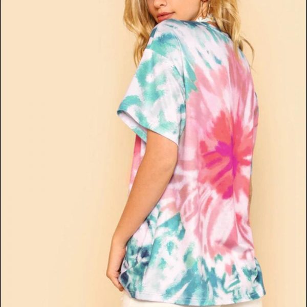 The Best Fashion Boho Women Casual Summer Short Sleeve Loose T-Shirt Ladies GOOD VIBES Print Cotton Tops Shirt Outwear Online - Takalr