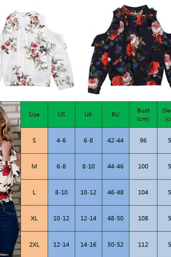 The Best Fashion Boho Women Summer Floral Chiffon Shirt Tops Elegant Ladies Casual Long Sleeve Crew Neck Loose Blouse Shirts Online - Takalr