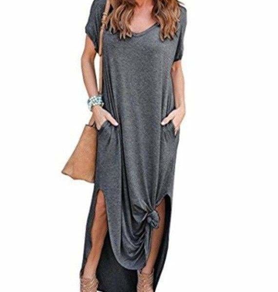 The Best Fashion Casual Cotton Dress Women Robe Jurken V-Neck Streetwear Loose Online - Source Silk