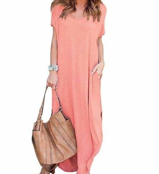 The Best Fashion Casual Cotton Dress Women Robe Jurken V-Neck Streetwear Loose Online - Source Silk