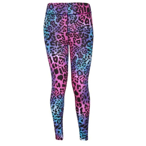 The Best Fashion Push Up Leggings Women Workout High Waist Slim Polyester High Waist Jeggings Women Leopard Print Leggings Online - Takalr