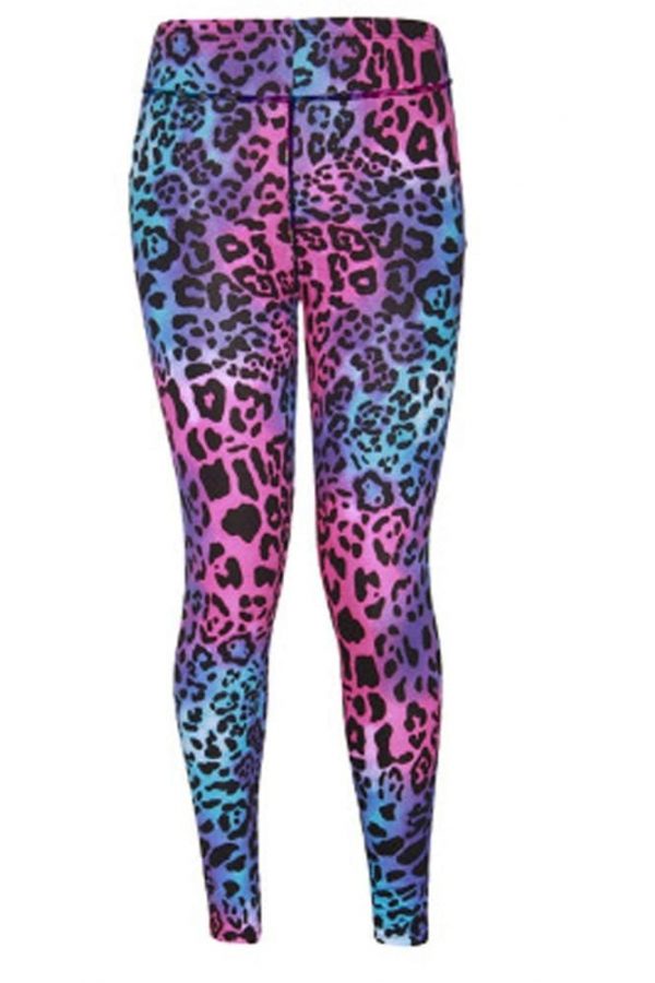 The Best Fashion Push Up Leggings Women Workout High Waist Slim Polyester High Waist Jeggings Women Leopard Print Leggings Online - Takalr