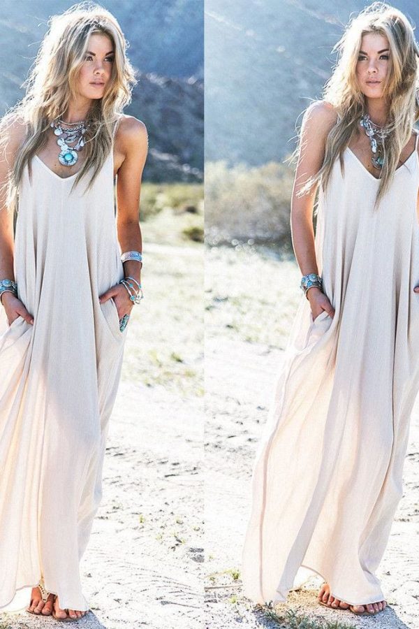 The Best Fashion Summer Dress Women Boho Long Maxi Dress Ladies Casual Beach Holiday Party Casual Loose Summer Sundress Online - Takalr