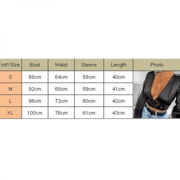 The Best Fashion Women Autumn Blouse Hollow Deep V Neck Lace Crop Top Casual Long Sleeve Tops Ladies Sexy Shirts Outwear Online - Takalr