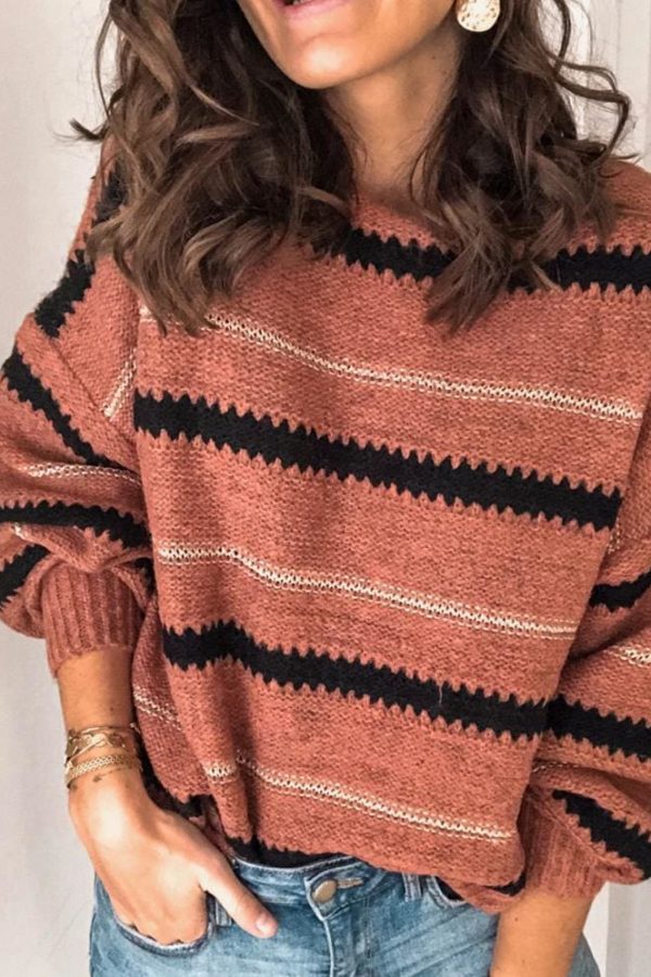 The Best Fashion Women Autumn Winter Knitted Pullover Jumper Sweater Ladies Casual Crew Neck Long Sleeve Knitwear Top Online - Takalr