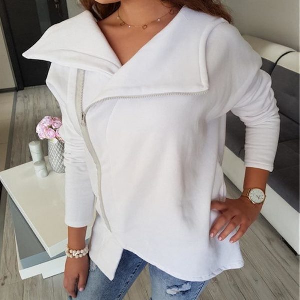 The Best Fashion Women Autumn Winter Top Long Sleeve Hooded Sweatshirt Ladies Casual White Hoodies Outwear Online - Takalr