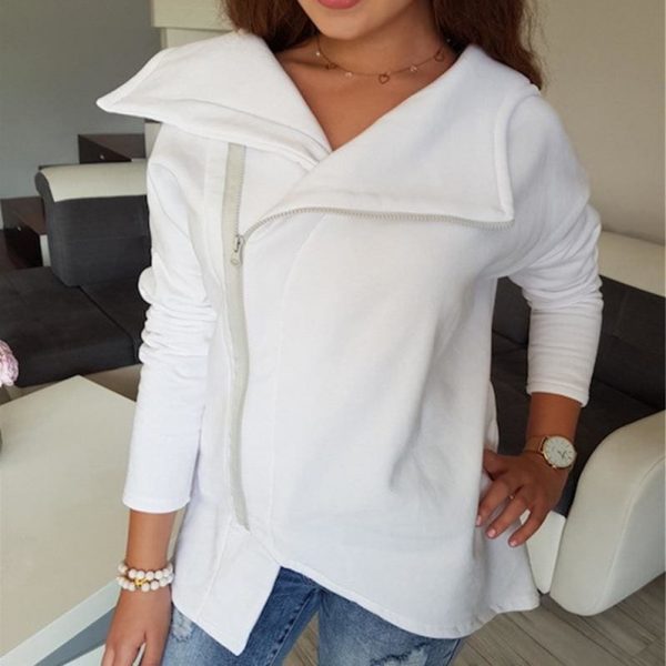 The Best Fashion Women Autumn Winter Top Long Sleeve Hooded Sweatshirt Ladies Casual White Hoodies Outwear Online - Takalr