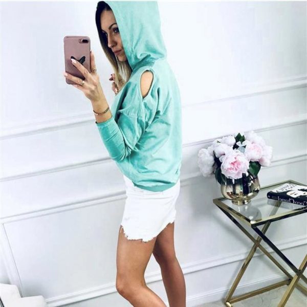 The Best Fashion Women Casual Autumn Winter Ladies Top Long Sleeve Hooded Sweatshirt Ladies Classic Hoodies Streetwear Online - Takalr