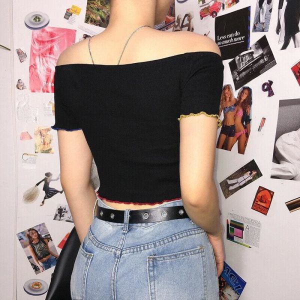 The Best Fashion Women Casual Off Shoulder Tank Top Vest Blouse Sexy Ladies Summer Holiday Sleeveless Crop Top Shirt Online - Takalr