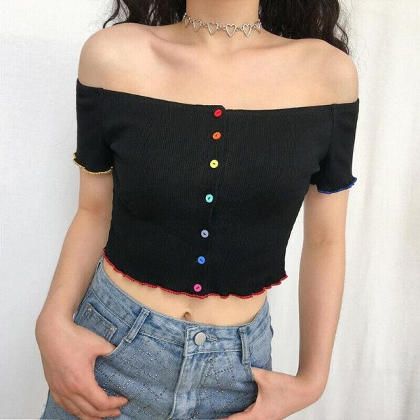 The Best Fashion Women Casual Off Shoulder Tank Top Vest Blouse Sexy Ladies Summer Holiday Sleeveless Crop Top Shirt Online - Takalr