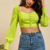 The Best Fashion Women Casual Tank Crop Tops Vest Blouse Ladies Casual Off Shoulder Long Sleeve Tee Shirt Tops Streetwear Online - Takalr