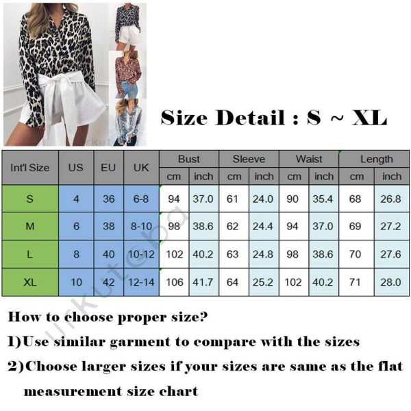 The Best Fashion Women Elegant Leopard Printed Blouse Top New Ladies Casual Workout Loose V-Neck Long Sleeve Blouse Shirt Online - Takalr