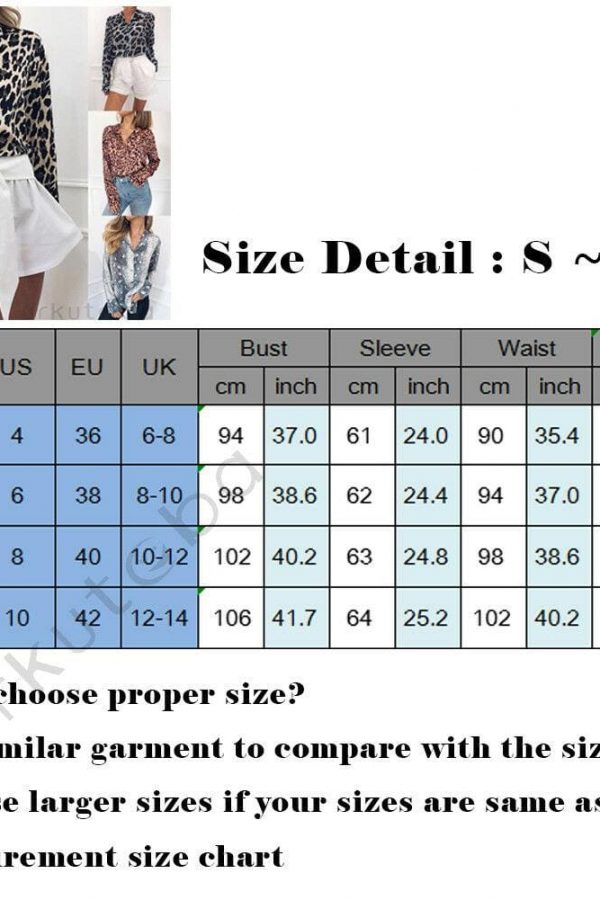 The Best Fashion Women Elegant Leopard Printed Blouse Top New Ladies Casual Workout Loose V-Neck Long Sleeve Blouse Shirt Online - Takalr