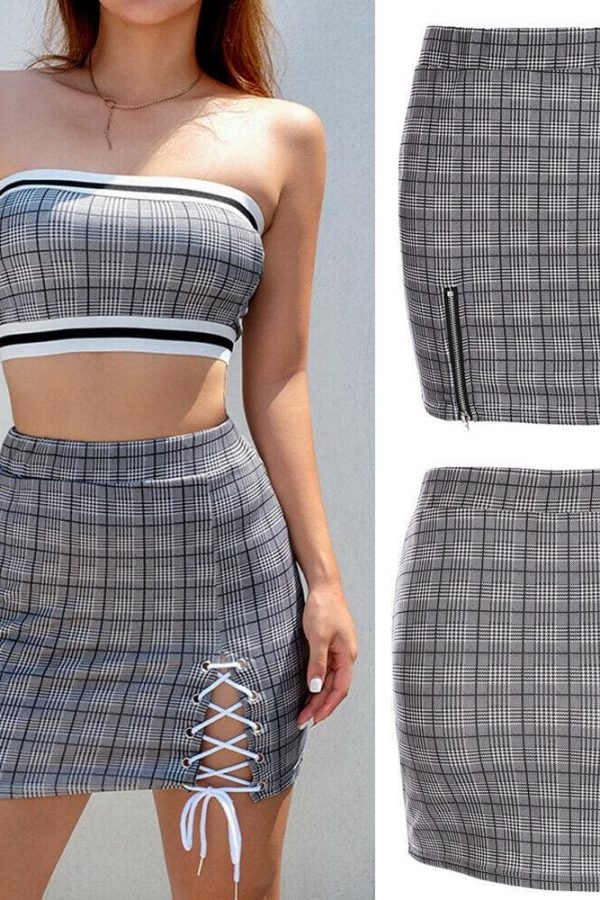 The Best Fashion Women High Waist Denim Skirt Sexy Ladies Bodycon Summer Slim Fit Casual Beach Pencil Mini Skirt Online - Takalr