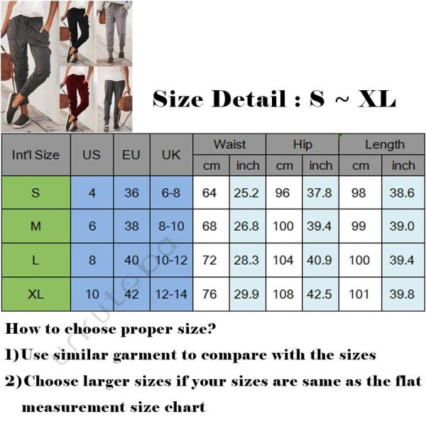 The Best Fashion Women Jogger Pants Autumn Winter Casual Loose Drawstring Sweatpants Sports Soft Harem Trousers Online - Takalr