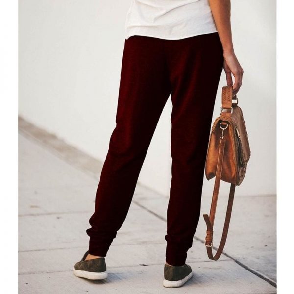 The Best Fashion Women Jogger Pants Autumn Winter Casual Loose Drawstring Sweatpants Sports Soft Harem Trousers Online - Takalr