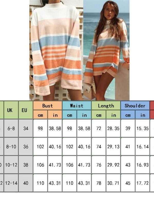 The Best Fashion Women Ladies Casual Pullover Loose Long Sleeve Tunic Striped Blouse Autumn Winter Holiday Shirt Top Online - Source Silk