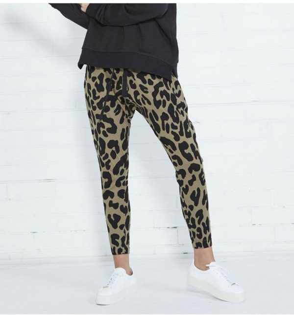 The Best Fashion Women Ladies Leopard Print Trousers Ladies Sports Running Leggings Slim Skinny Casual Pencil Pants Online - Takalr