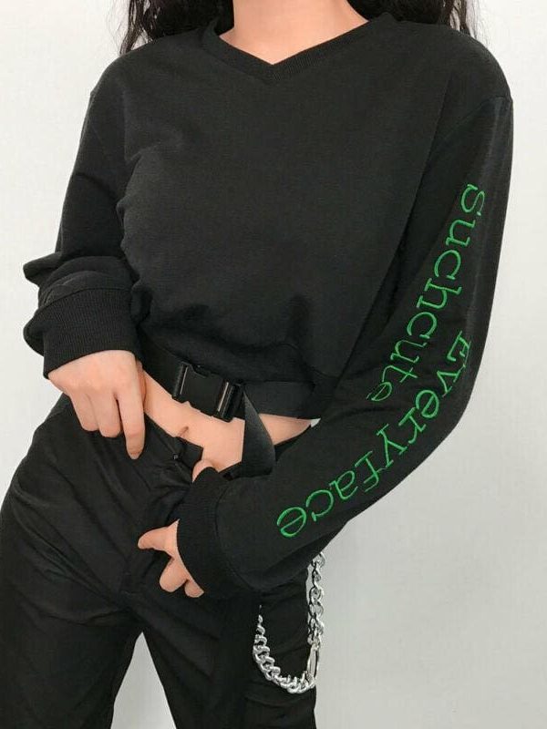 The Best Fashion Women Lady Hoodies Sweatshirt Crop Top Long Sleeve Jumper Hooded Hip Hop Pullover Casual Tops Blouse Online - Takalr