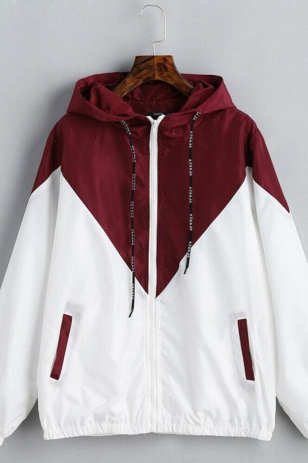 The Best Fashion Women Long Sleeve Hoodie Windbreaker Hooded Zip Sport Tracksuit Top Autumn Casual Loose Slim Fit Exercise Sweatshirts Online - Takalr