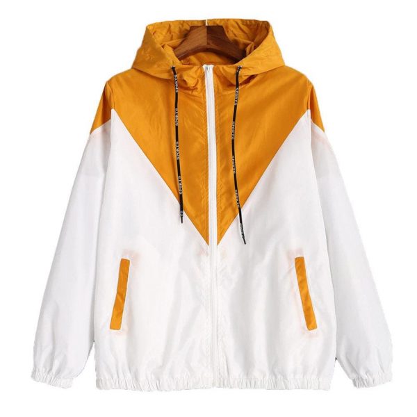 The Best Fashion Women Long Sleeve Hoodie Windbreaker Hooded Zip Sport Tracksuit Top Autumn Casual Loose Slim Fit Exercise Sweatshirts Online - Takalr