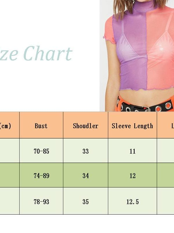 The Best Fashion Women Mesh Sheer See-through Crop Top Casual Shirts Blouse Sexy Ladies Summer Short Sleeve Crew Neck Shirts Online - Source Silk