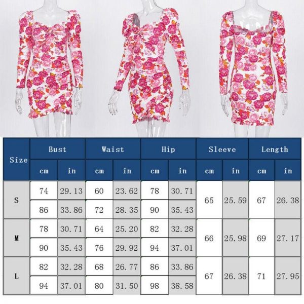 The Best Fashion Women Retro Tunic Long Sleeve Floral Print Bodycon Dresses Summer Beach Sexy Ladies Vintage Dress Online - Source Silk