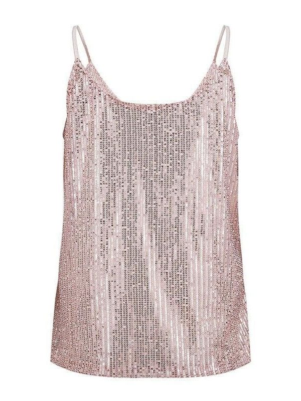 The Best Fashion Women Sequined Bling Shiny Tank Tops Summer Sexy Ladies Sleeveless Casual Tank Top Shirt Vest Cami Online - Source Silk